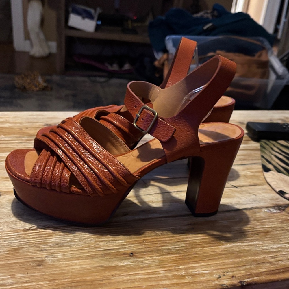 Chie Mihara Brown Platform Sandals - image 3